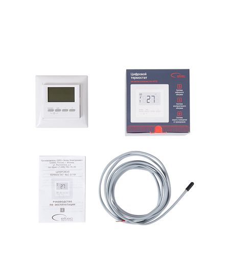 Терморегулятор электронный цифровой для теплого пола Spyheat NLC-511H белый управление модернизацией производственных сист пром алиев