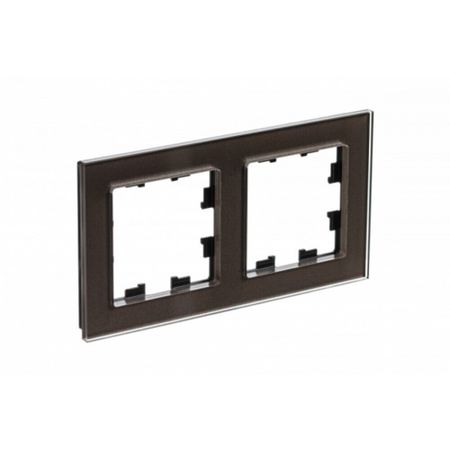 Рамка Systeme Electric AtlasDesign Nature двухместная мокко (ATN320602)