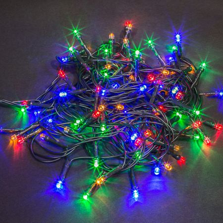 Гирлянда светодиодная Navigator Нить мультиколор 11,5 м (14 020) 8 шт украшения для ёлки из сизаля xunyihappy