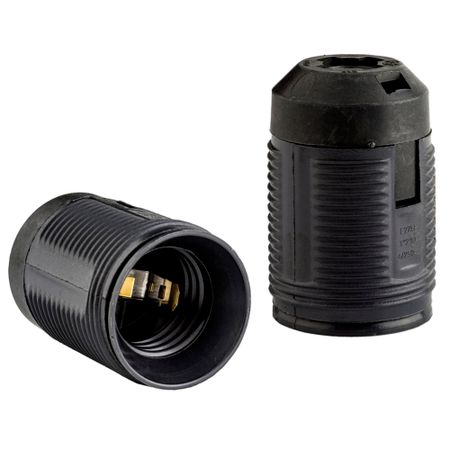 Патрон для лампы Е27 Duwi ПВХ 60 Вт IP20 подвесной черный (24529 2)