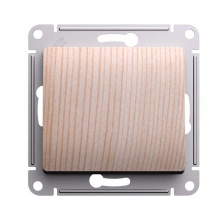 Выключатель Systeme Electric Glossa одноклавишный встраиваемый сосна (SE GSL001511)