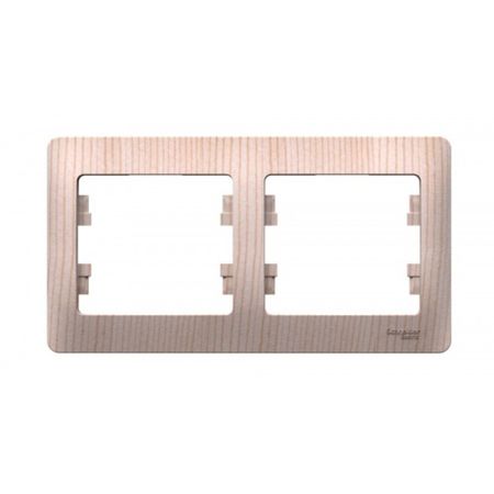 Рамка Systeme Electric Glossa двухместная сосна (SE GSL001502)