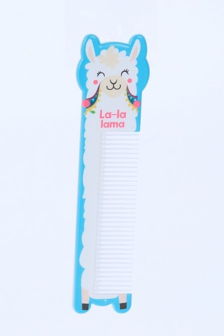 Расческа Queen fair фигурная Ла-ла-лама 14,7х3,8 см живи улыбайся люби как ла ла лама