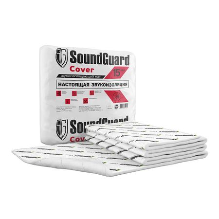 Мат звукоизоляционный SoundGuard Cover 15 мм 1,5х5 м