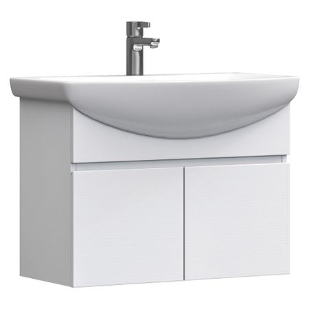 Тумба под раковину Vigo Wing 70 см подвесная белая (tp.WIN.BAL.70.2D белый)