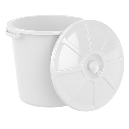 Бак бытовой Альт Пласт 60 л пластиковый с крышкой белый блок куб 90 90 45 белый пласт бокс