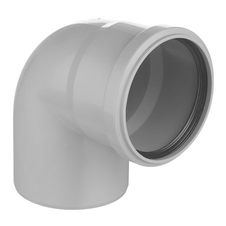 Отвод Ostendorf HTB d90 мм 87° пластиковый для внутренней канализации (114140)