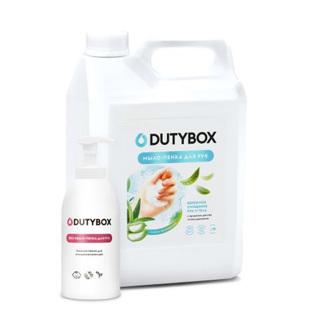 Эко-пенка Dutybox для рук Алое и зеленый чай, 5 л (+ ёмкость в подарок)