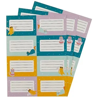 Наклейки для тетрадей 24шт 