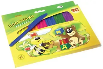 Пластилин 16цв 196гр 