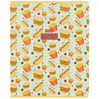 Тетрадь в клетку Hatber, Good food, 18 листов, в ассортименте