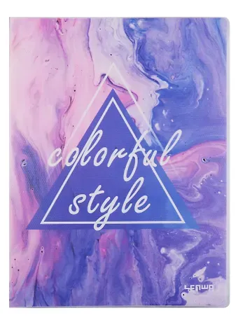 Тетрадь в клетку Lenwa, Colorful style violet, 80 листов