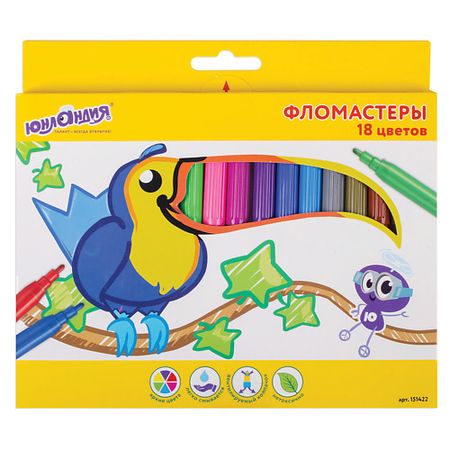 Набор фломастеров ЮНЛАНДИЯ Фломастеры Экзотика