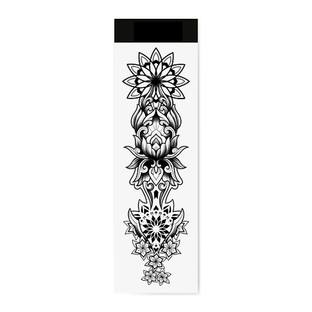 Наклейки для тела PRINT FACTORY Временная Переводная Татуировка Рукав Орнамент