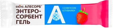 Алесорб Энтеросорбент, 10 г, 20 шт, гель для приема внутрь со вкусом клубники