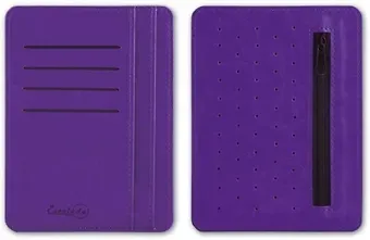 Картодержатель-органайзер, САРИФ ФИОЛЕТОВЫЙ 150*111мм, двусторонний, 2 осн. отделения 45962