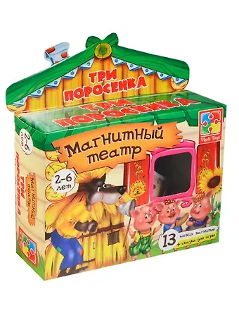 ИГР ТМ Vladi Toys Магнитный театр Три поросенка