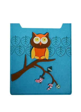 Сувенир Чехол на iPad фетровый синий 21*15*1см LD22235-1