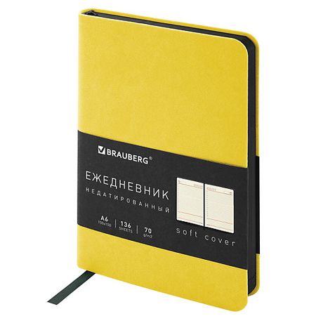 Ежедневник BRAUBERG Ежедневник недатированный А6 Metropolis Mix