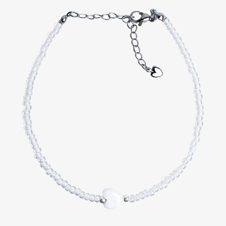 Браслет HIGHER-AURA Браслет из жемчужного бисера с перламутровым сердцем