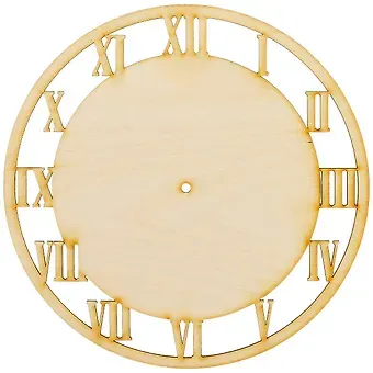 Основа для часов Римские цифры 1 (152095) (дерево) (упаковка)