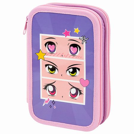 Пенал ПИФАГОР Пенал  Аниме глаза фигурка совы из тигрового глаза