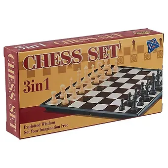 Шахматы, шашки магнитные. Набор игр настольных  3 в 1.