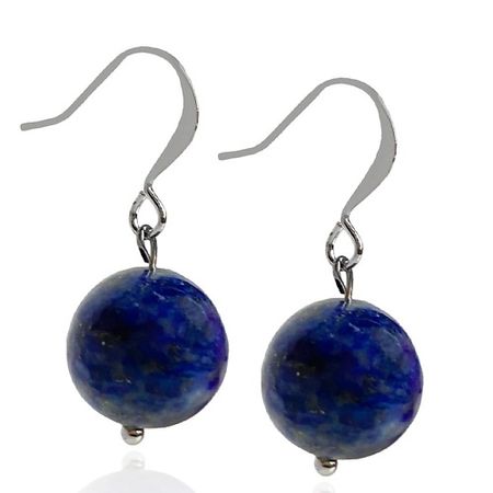 Серьги LAPUSH Серьги с камнем натуральный синий лазурит лазурит камень призма aiercrystal