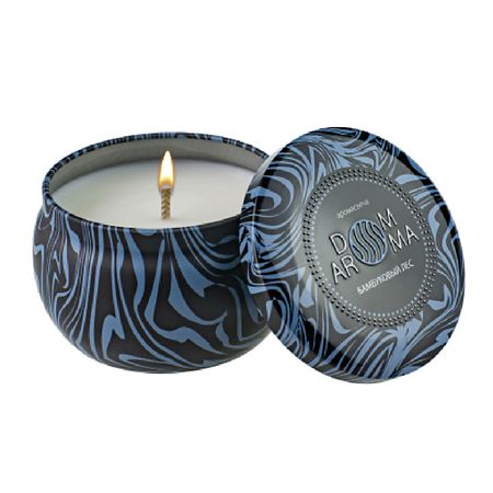 Свеча ароматическая DOM AROMA Свеча ароматическая Бамбуковый лес бамбуковый веер для декора