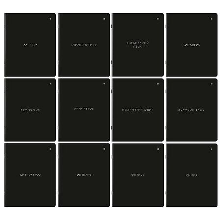 Тетрадь BRAUBERG Тетради предметные комплект MINIMAL пустые стеклянные предметные стекла huiley 25x76 мм