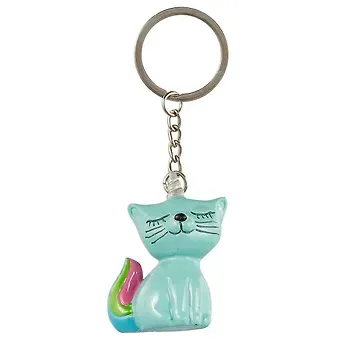 Брелок Кошечка-единорог (полистоун) (5 см) (12-FENGDA-CB15394B/15393C)