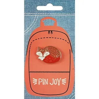 Значок Pin Joy Лисичка клубочком (металл) (12-08599-014)