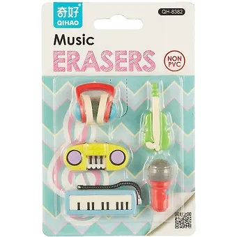 Набор «Ластики пазлы. Music», 5 штук