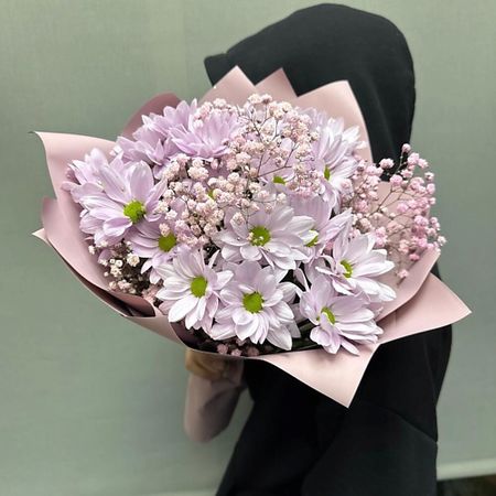 Букет живых цветов PARTY DAY Хризантема кустовая с гипсофилой цифровая рождественская повязка на голову party creator