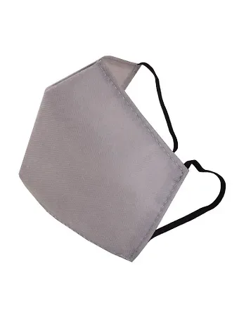 Маска защитная для лица (220х145мм) (р-р L) (спанбонд) (графитовая)