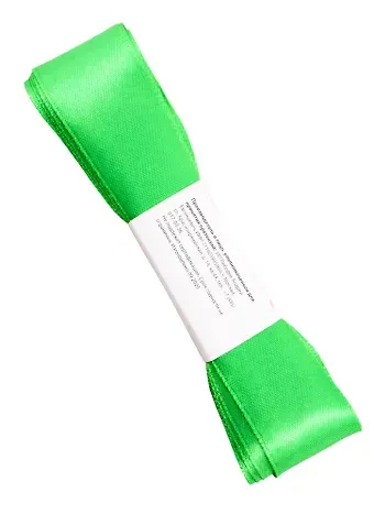 Лента атласная 1д (0,25 х 4.5 м )  зеленый (3042)