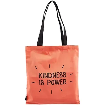 Сумка-шоппер Kidness is power цветная, текстиль 40см.*32см.