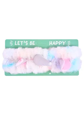 Повязка для головы Единорог градиент (иск. мех) (12-102069-AB3)
