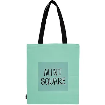 Сумка-шоппер Mint square цветная, текстиль 40см.*32см.