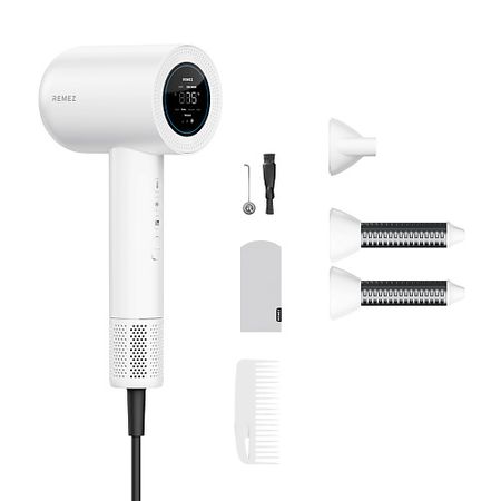 Фен REMEZ Фен-стайлер Модель S с расчёской и термочехлом для насадок RMB-708x