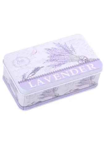 Шкатулка Лаванда (металл) (11,5х6,5х4)