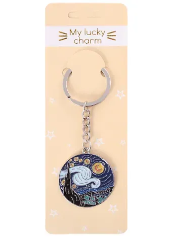 Брелок My lucky charm Винсент Ван Гог Звездная ночь (металл)