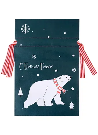 Мешок 30*20см подарочный 