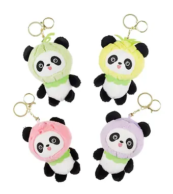 Брелок Панда Кигуруми (фрукты) (текстиль) (12см) (12-0650-D7)