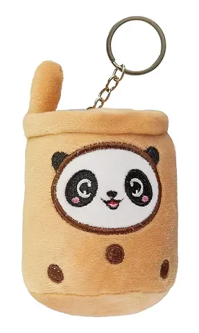 Брелок Панда Bubble tea (текстиль) (10см) в ассортименте