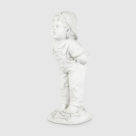 Фигура садовая Shimmer arts Поцелуй мальчик 20х19х50 см