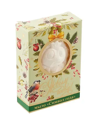 Новогоднее мыло в подарочной коробочке Змейка (60 г)