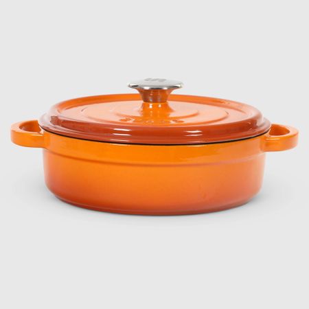 Кастрюля Surel Shallow Оранжевая 28 см