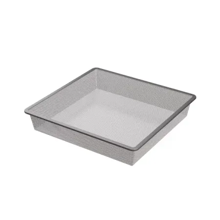 Корзина мелкосетчатая Лион 54.2x51.1x8.5 см цвет серый подвесная металлическая корзина для кухни