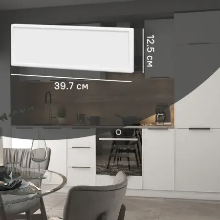 Фасад для кухонного ящика Инта 39.7x12.5 см Delinia ID МДФ цвет белый винтажная кофейная чашка ручки для ящика ручки для шкафа ретро комод дверные ручки рукоятки в античном стиле серебряные мебельные ручки